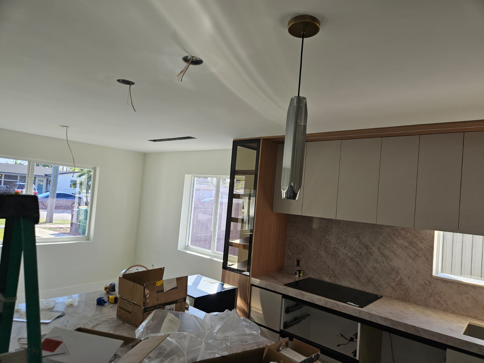 Bathroom vanity lighting installation